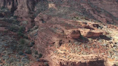 Drone of Red Cliffs in Utah Stock Footage 167483934
