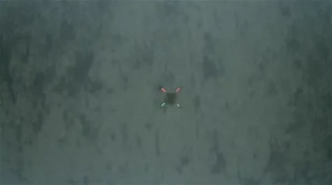 Drone reflecting in to the water while flying Video stock 51385924