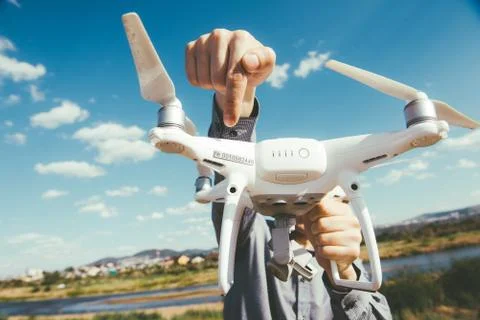 Drone registration number Stock Photos