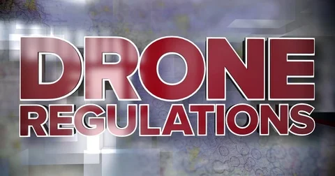 Drone Regulations Dynamic Title Page Background Vidéo 72420330