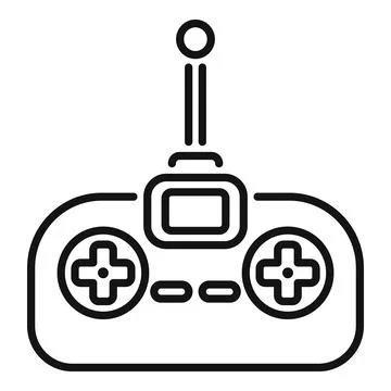 Drone remote control with display for wireless navigation Stock Illustration