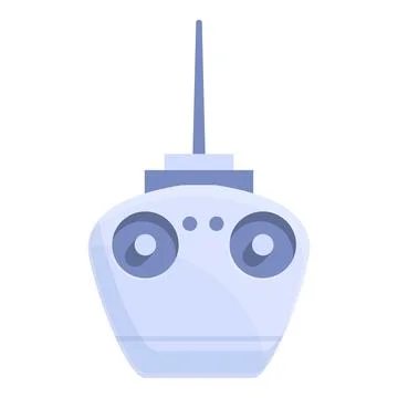 Drone remote control icon cartoon vector. Aerial camera Stock Illustration