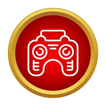Drone remote control icon for gaming and entertainment Stock Illustration