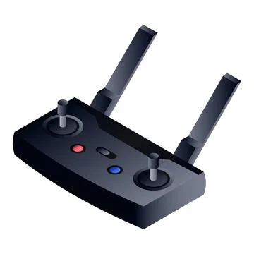 Drone remote control icon, isometric style Stock Illustration