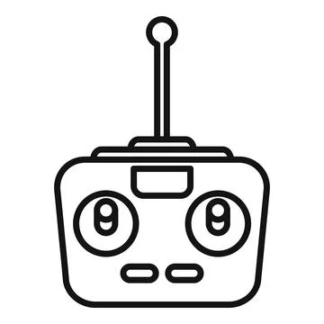 Drone remote control icon outline vector. Creative air operator Stock Illustration