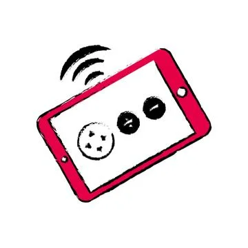 Drone remote control Stock Illustration