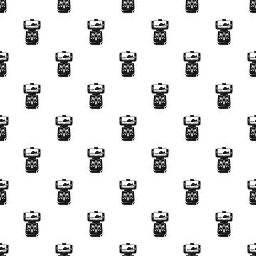 Drone remote control interface seamless pattern background Illustrazione stock