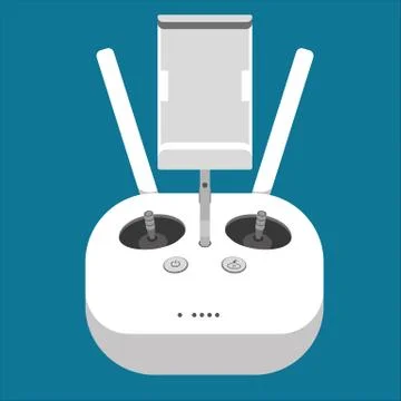 Drone remote control transmitter icon Stock Illustration