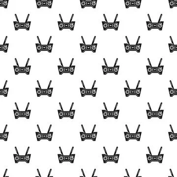 Drone remote control transmitter seamless pattern background 스톡 일러스트