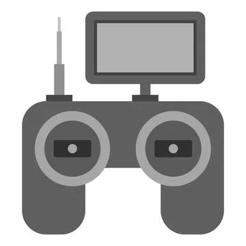 Drone remote controller flat clipart vector illustration Stockillustratie