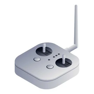 Drone remote controller icon, isometric style Stock Illustration