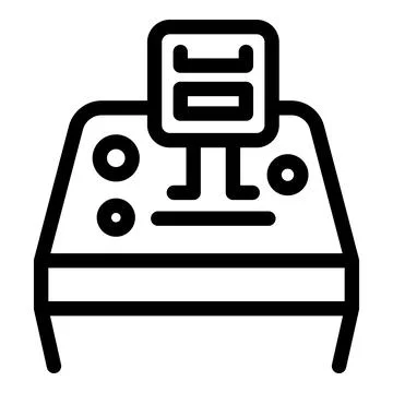 Drone remote controller managing flight parameters icon Stock Illustration