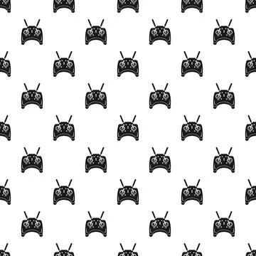 Drone remote controller pattern designing wireless technology background Stock Illustration