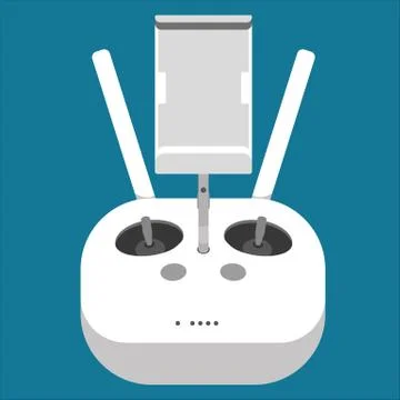 Drone remote controller transmitter icon Stock Illustration