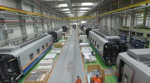 Drone reverse in warehouse-Astana Stock Footage 59557737