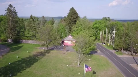 A Drone Rises to Reveal A Dramatic Landscape Stock Footage 329770834