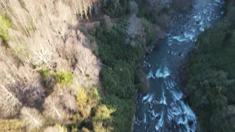 Drone by river and volcano Video stock 159079692