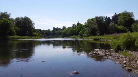 Drone River Dolly Stock Footage 139785991