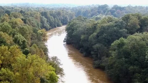 Drone river flyby Video stock 162628667