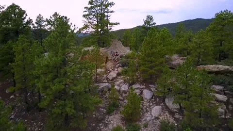 Drone in the rocky mountains Stock Footage 146239484
