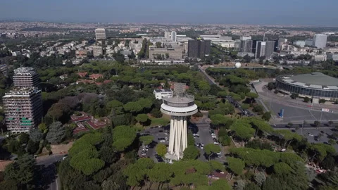 Drone Rome EUR Stock Footage 255806238