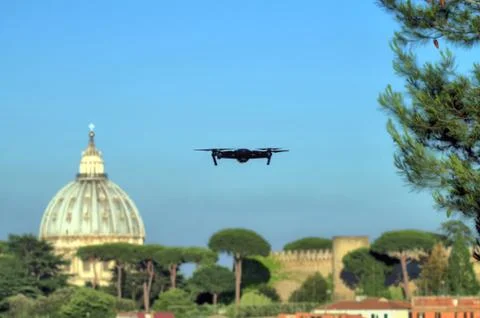 Drone at rome Stock Photos