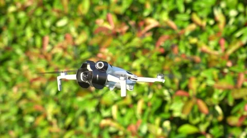 Drone rotating hovering panning Stock Footage 279591171