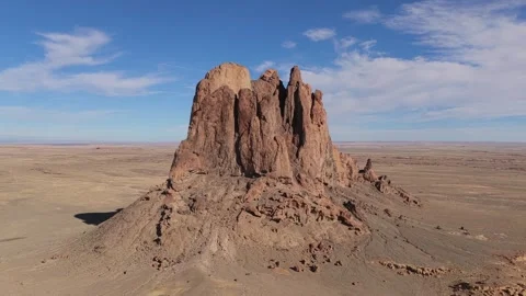 Drone Rotation Highlighting the Scale and Rugged Textures of an Eroded Stock-Footage 332546272