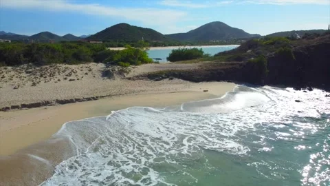 Drone sea beach Video stock 292977804