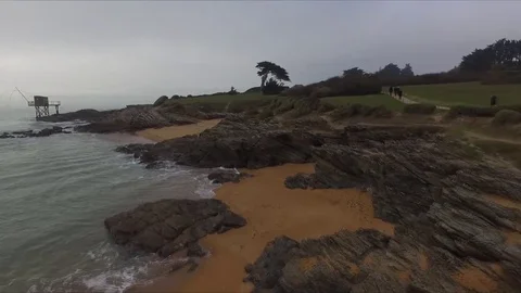 Drone Sea &amp; Beach Landscape 動画素材 82504841