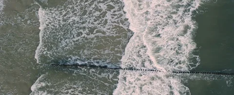 Drone sea Top down Stock Footage 113972433