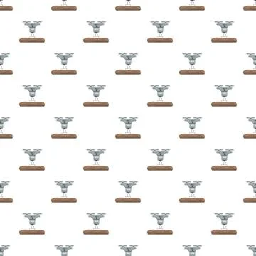 Drone seeding plant pattern for smart farming Stock Illustration