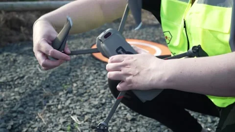 Drone Setup Stock Footage 165374975