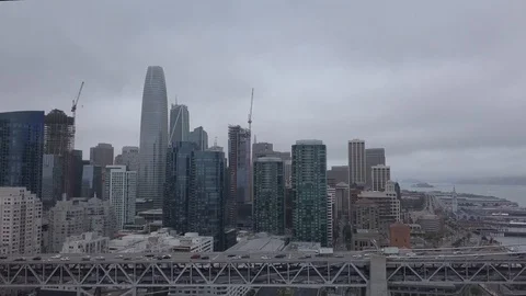 Drone SF-Downtown 2 Stock Footage 124592369
