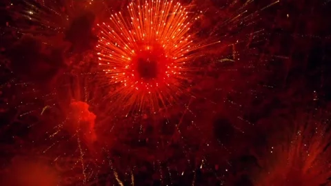 Drone shoot aerial view of firework. Stock-Footage 217678048