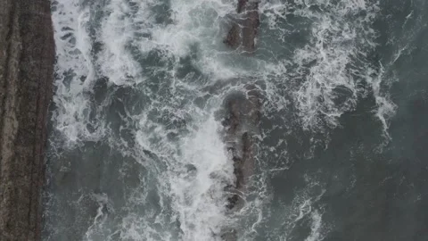 Drone shoot of the seaside riffs of northern Spain Stock Footage 278924224