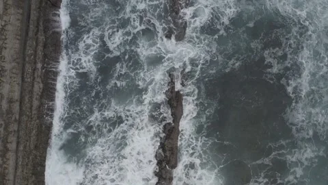 Drone shoot of the seaside riffs of northern Spain Stock Footage 278924237