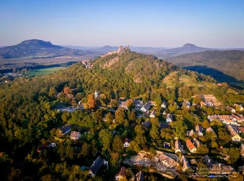 Drone shoot from Szigliget Stock Photos