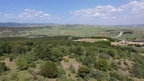 Drone shooting fireworks explosion Stock Footage 312431543