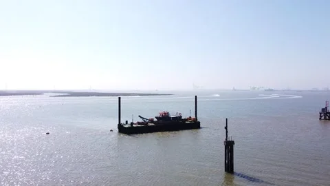 Drone shoots of Queenborough Stock Footage 199108323
