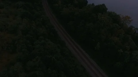 Drone Shot 2k - Potomac River Stock Footage 90721817
