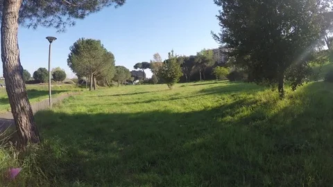 Drone shot 4K, aerial view, walking sky in Rome, Italy 스톡 동영상 74240929