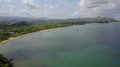 Drone shot aerial coastline beach and hills landscape of Flores - Indonesia 4k or 4k+ Resolution