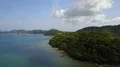 Drone shot aerial coastline hills landscape at Labuan Bajo in Flores Indonesia 4k or 4k+ Resolution