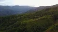 Drone shot aerial late day jungle mountains and clouds in beautiful Indonesia 4k or 4k+ Resolution