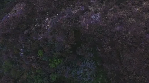 DRONE SHOT - Aerial looking down over cliff Video stock 94133775