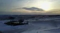 Drone shot aerial wide open snowy farmland winter landscape 4k or 4k+ Resolution