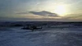 Drone shot aerial wide open snowy farmland winter landscape 4k or 4k+ Resolution