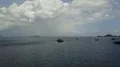 Drone shot aerial workboat for digging sand on open sea Indonesia 4k or 4k+ Resolution