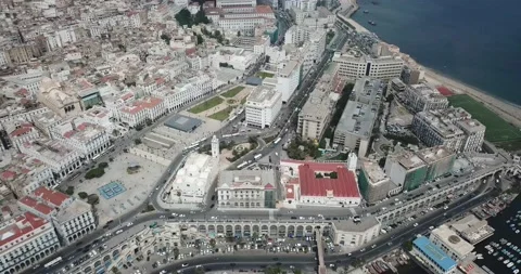 Drone shot of Algiers Stock Footage 147610329